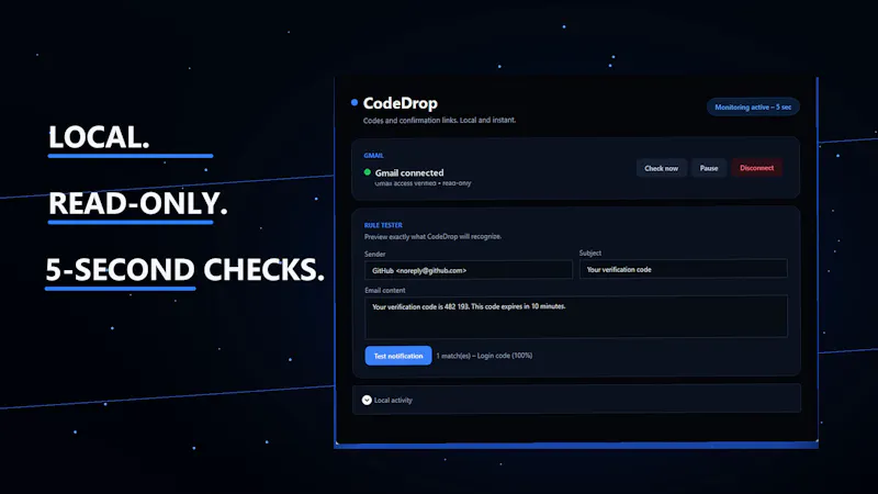 CodeDrop screenshot 2