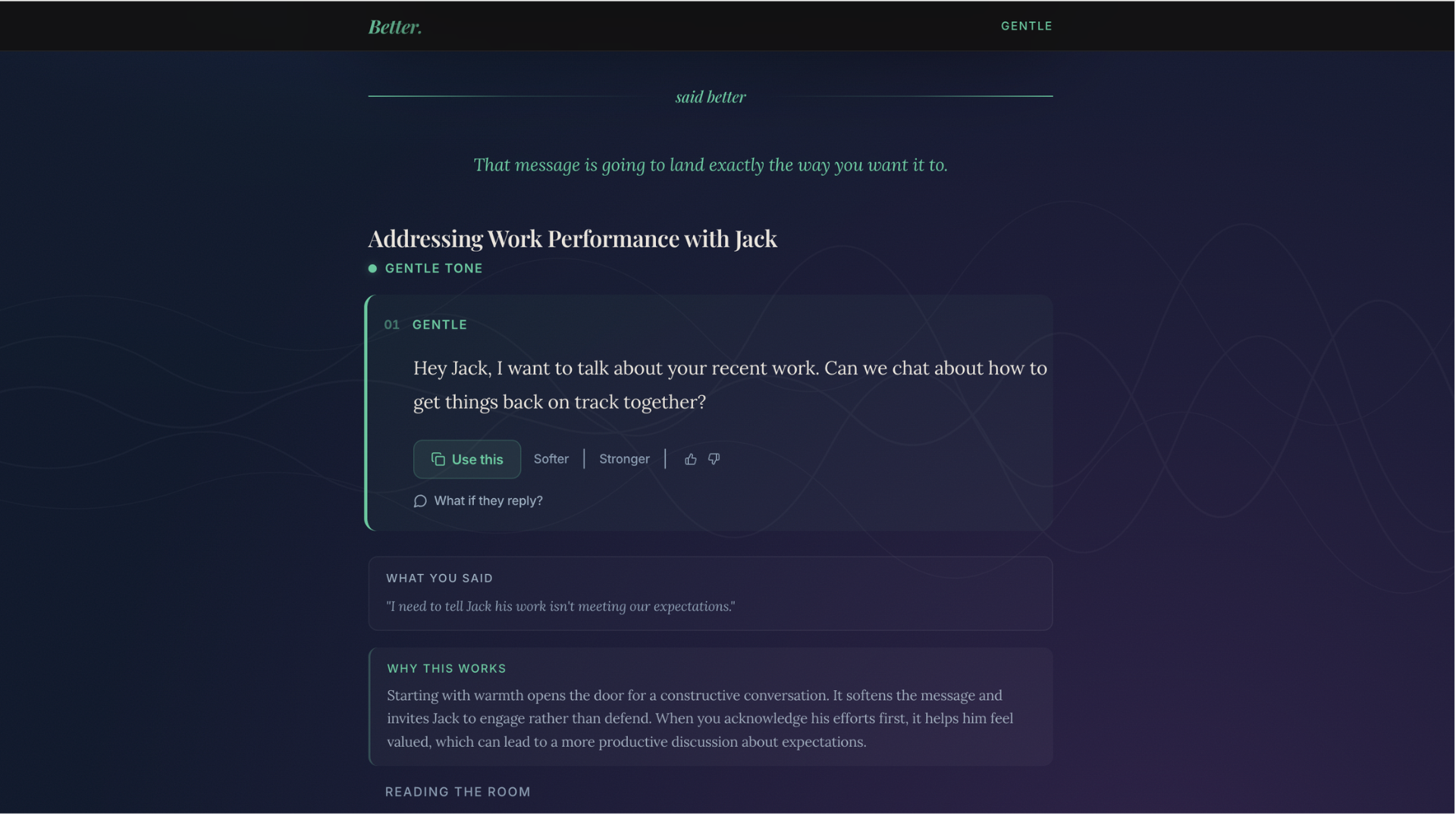 Say It Better - Screenshot 4 showing product features and functionality