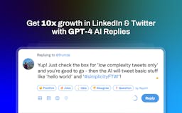 Replai AI Replies for LinkedIn & Twitter media 1