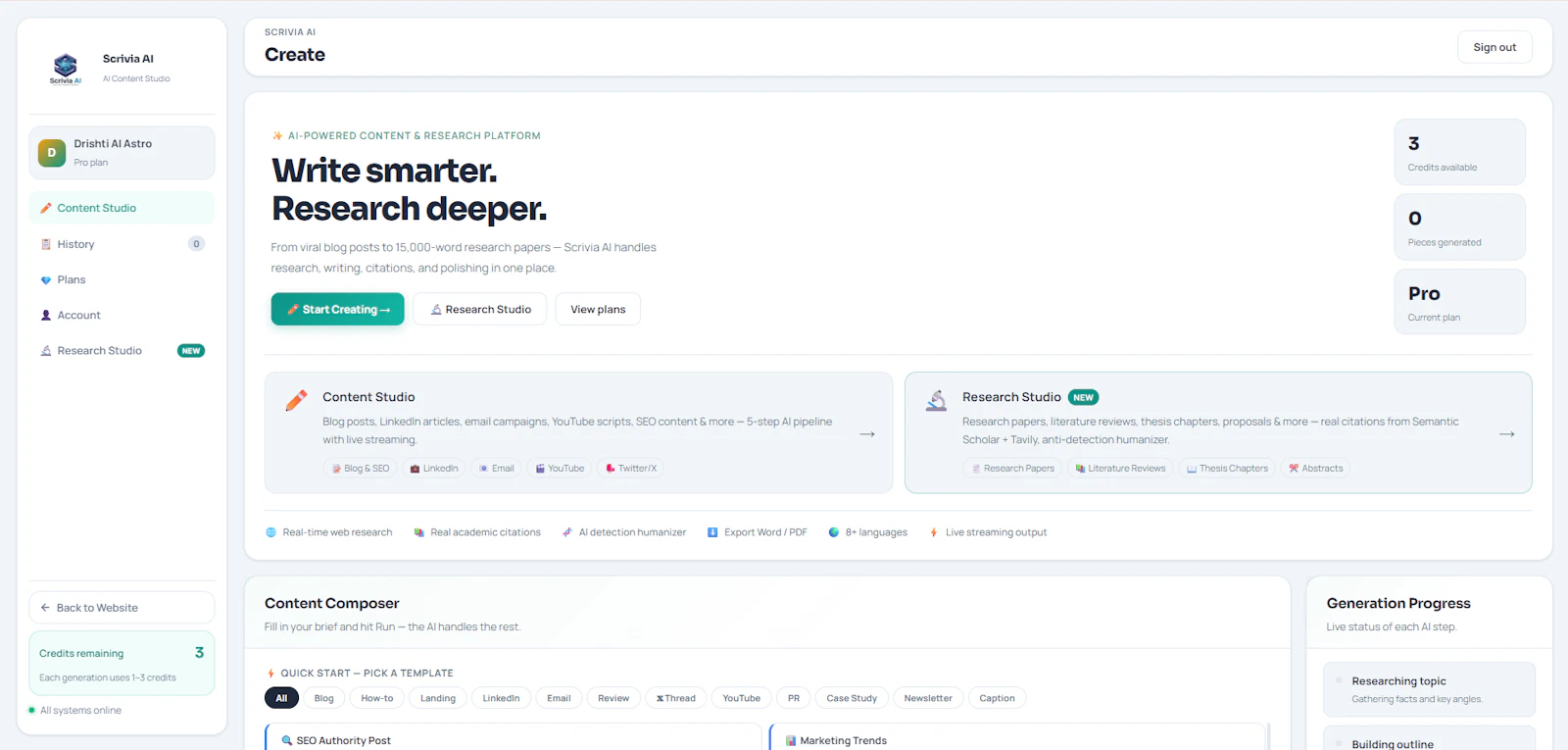 Scrivia AI screenshot 4