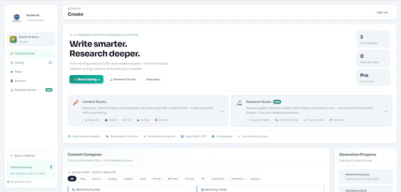 Scrivia AI screenshot 4