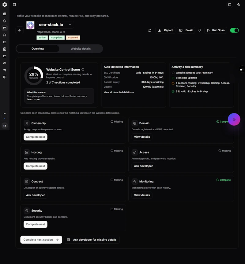 WebVault Pro screenshot 3