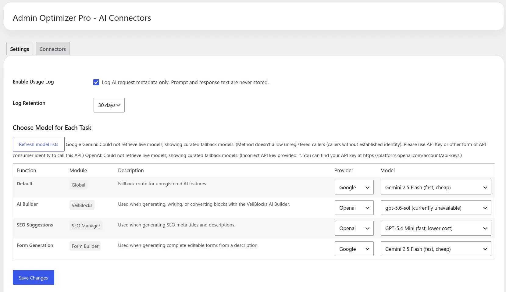 Admin Optimizer gallery image