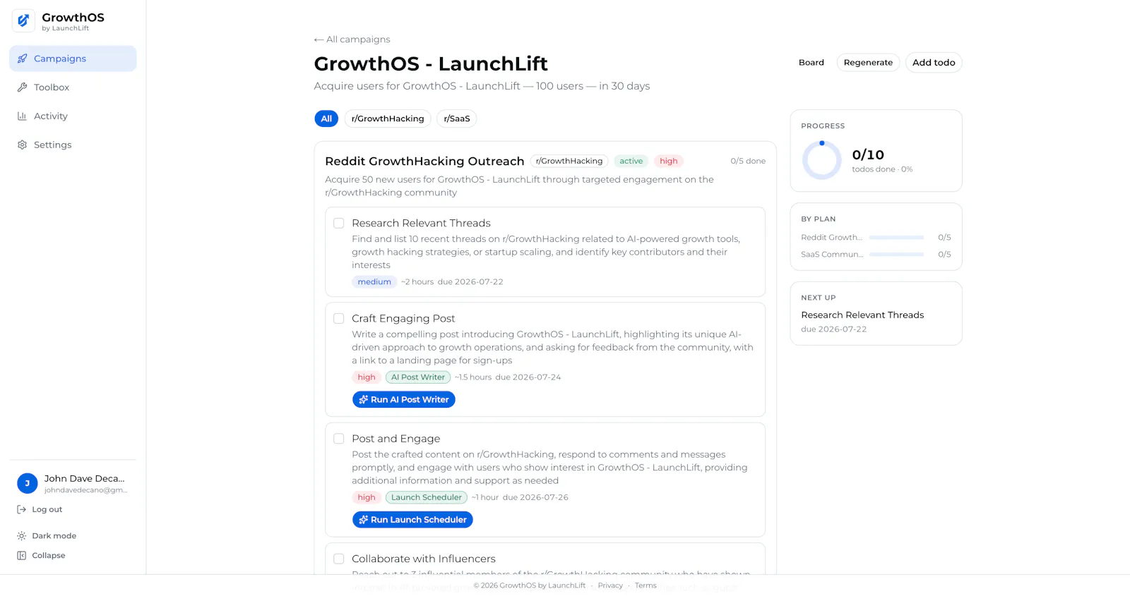 GrowthOS screenshot 5