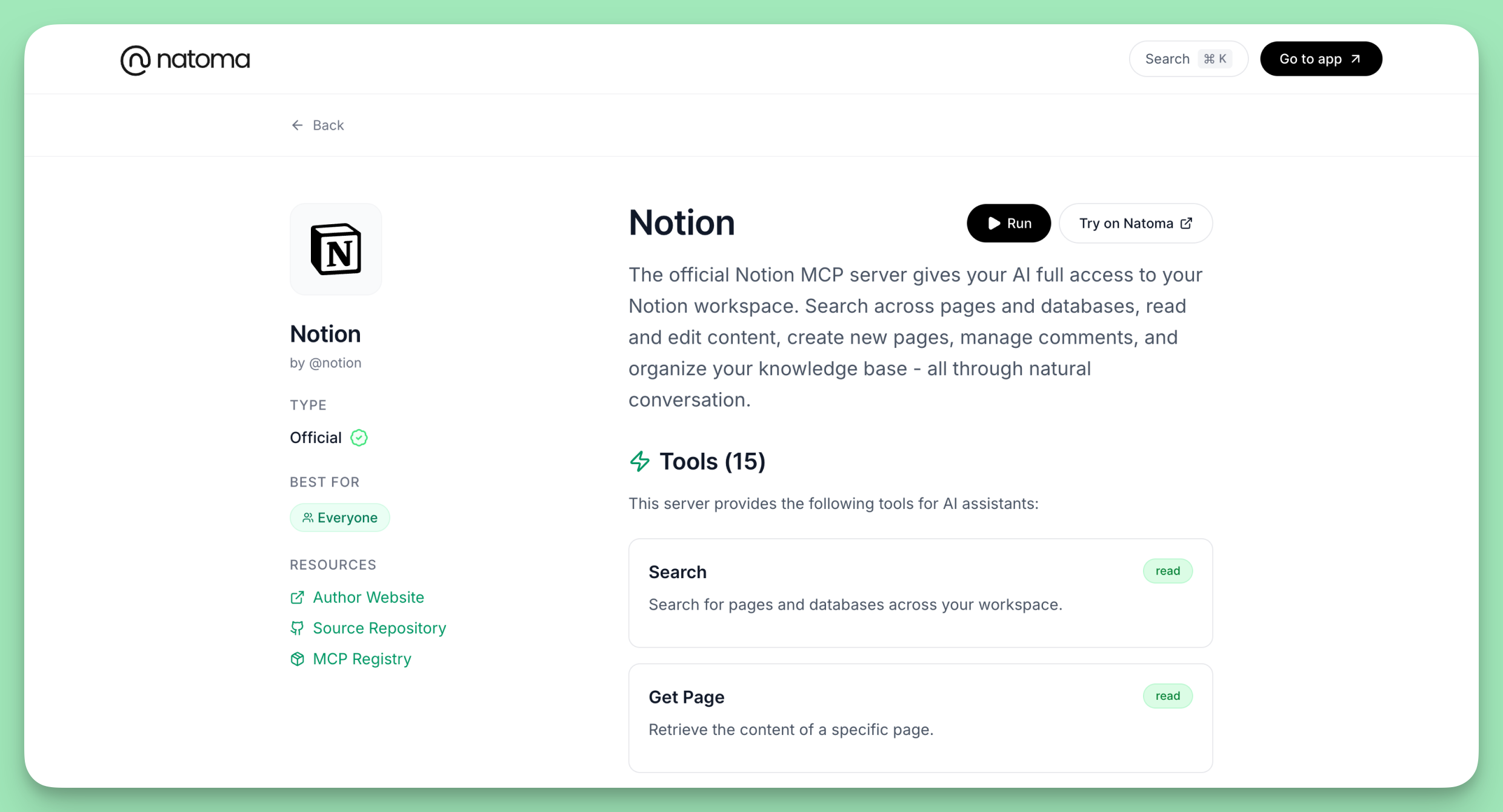 Playground by Natoma - Screenshot 3 showing product features and functionality