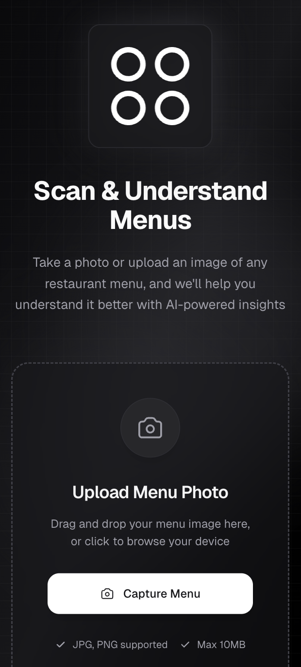 Menuraa - Main screenshot showing features and interface