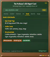 The Professor's Web Design Report Card gallery image