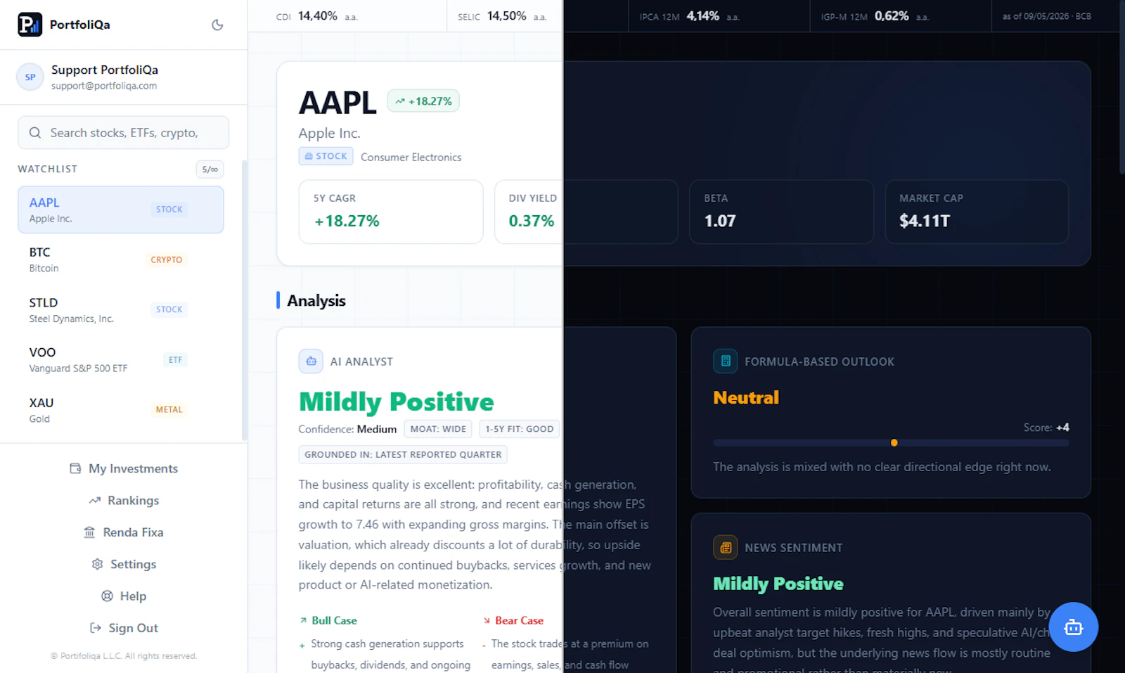PortfoliQa screenshot 9