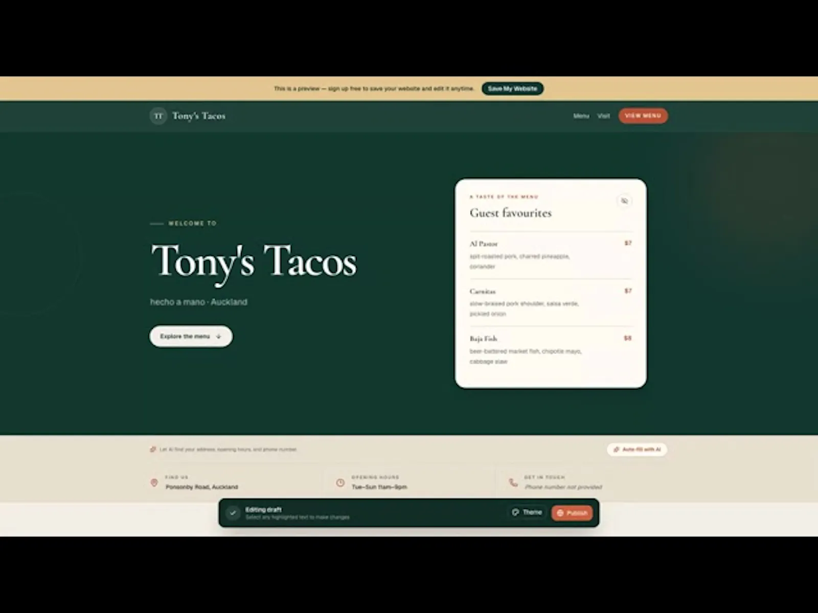 EatFoodNow screenshot 1 (video preview)