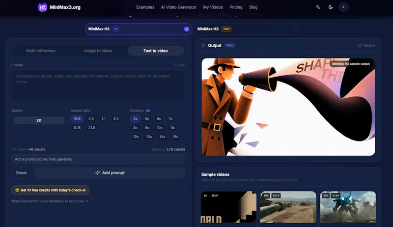 MiniMax3 screenshot 1
