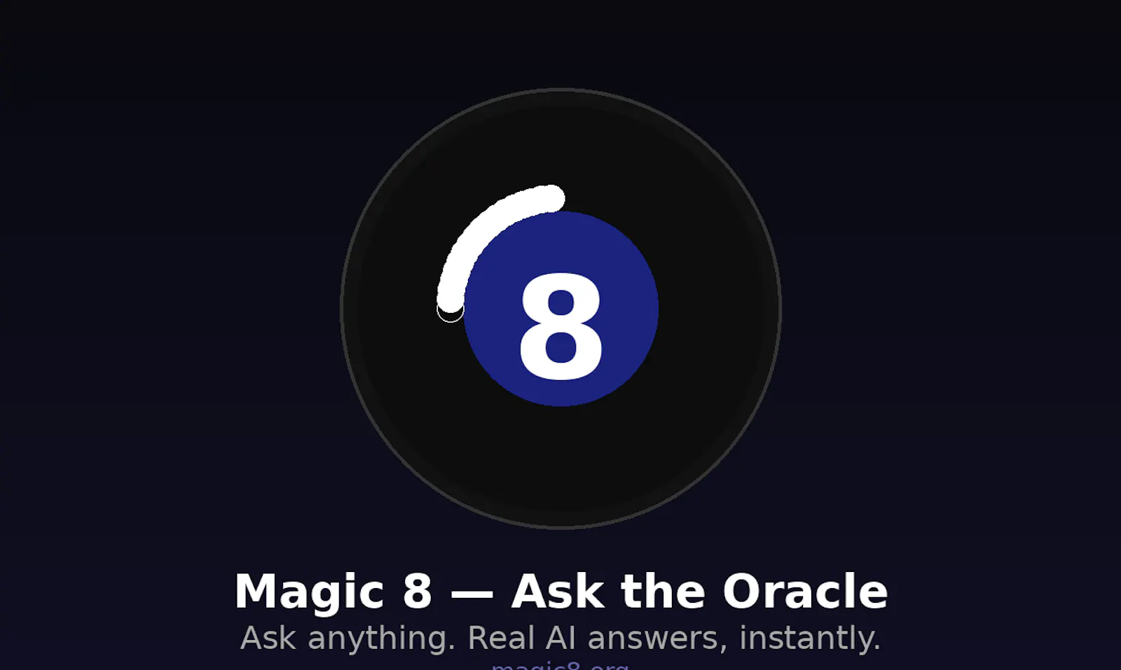 Magic 8 screenshot 1