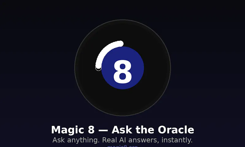 Magic 8 screenshot 1