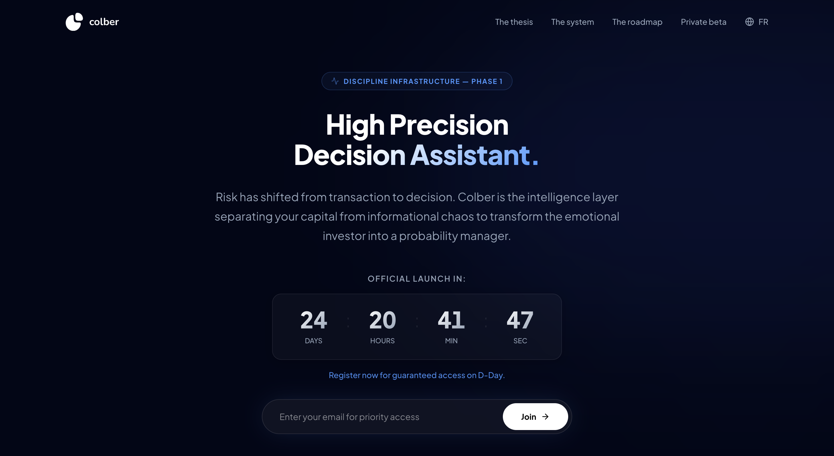 Colber App - Main product screenshot demonstrating key features and user interface