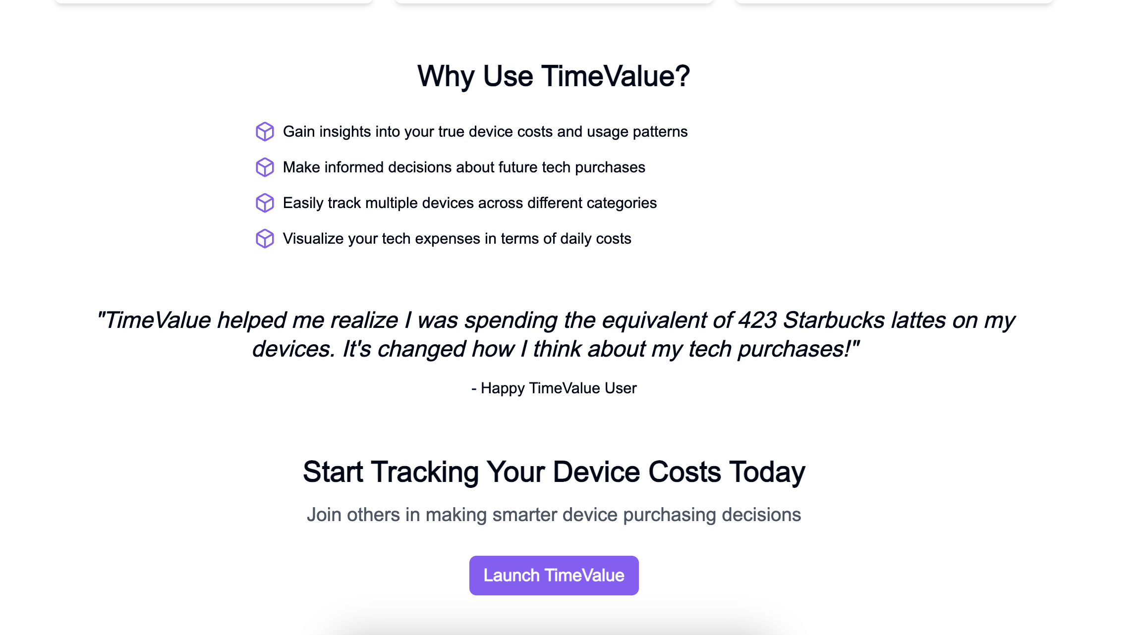 Tracker des coûts de l'appareil media 3