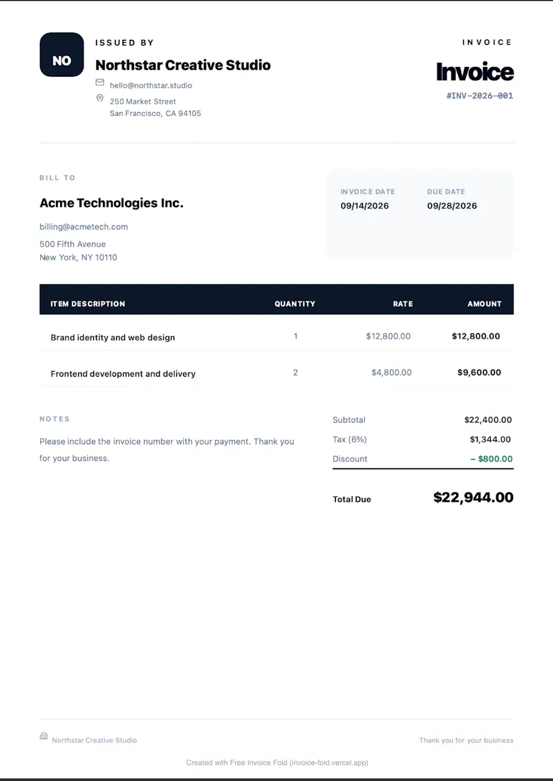 Invoice Fold screenshot 3