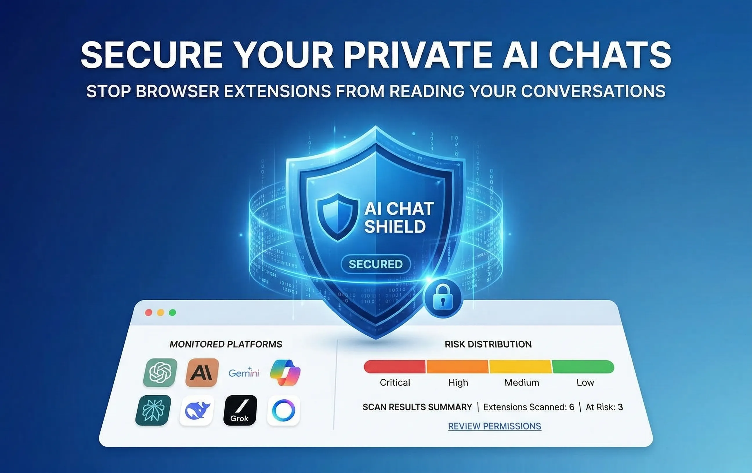 Banner del producto AI Chat Shield