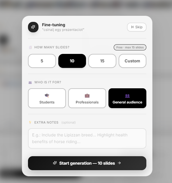 Prompt to PPTX in seconds gallery image