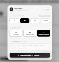 Prompt to PPTX in seconds gallery image