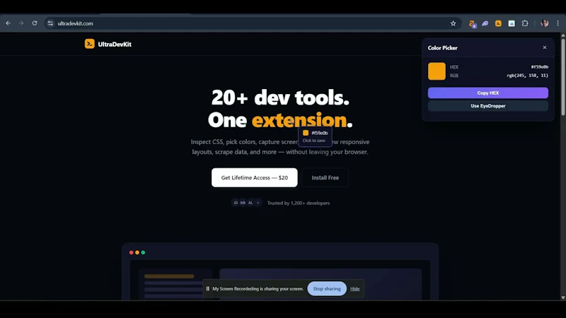 UltraDevKit screenshot 1 (video preview)