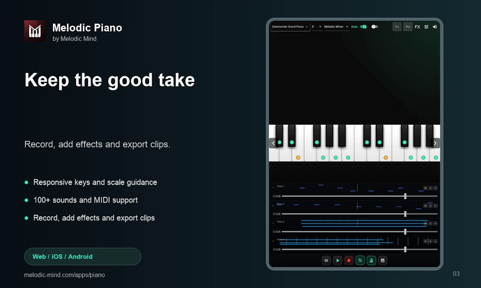 Melodic Piano screenshot 3