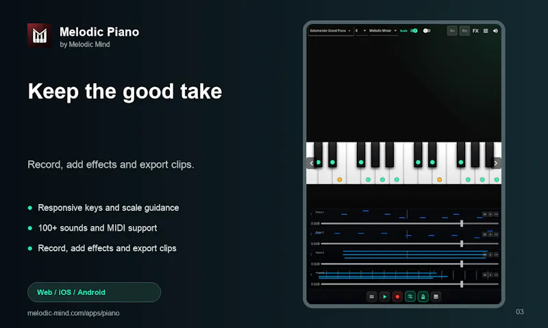Melodic Piano screenshot 3