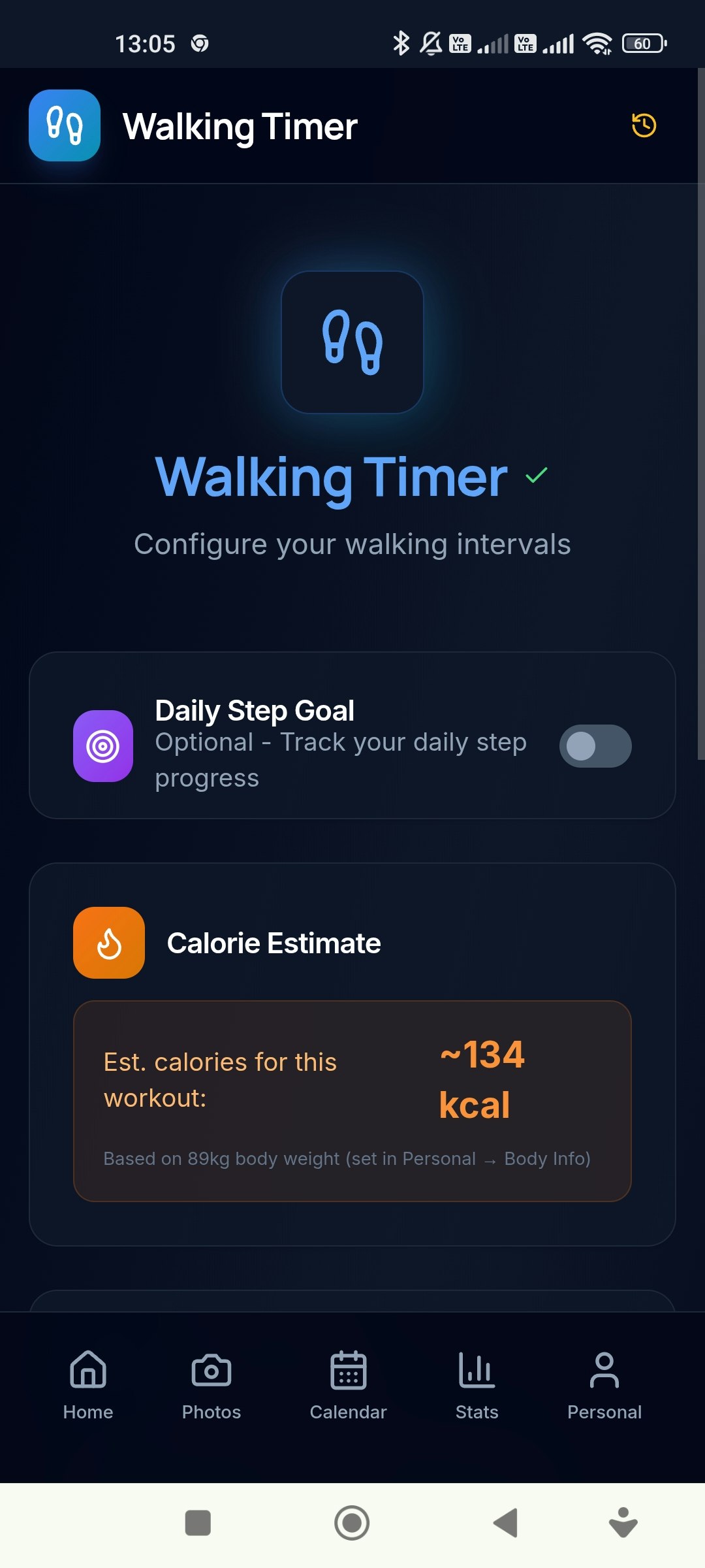 Fitness & Nutrition Notebook - Screenshot 5 showing product features and functionality