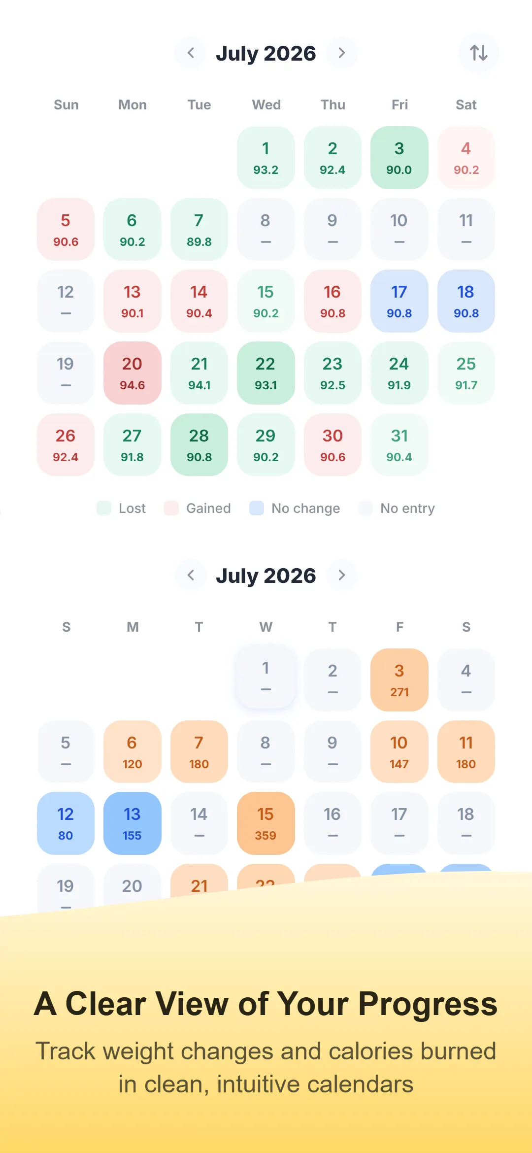 Metriva: Calorie & Weight Log gallery image