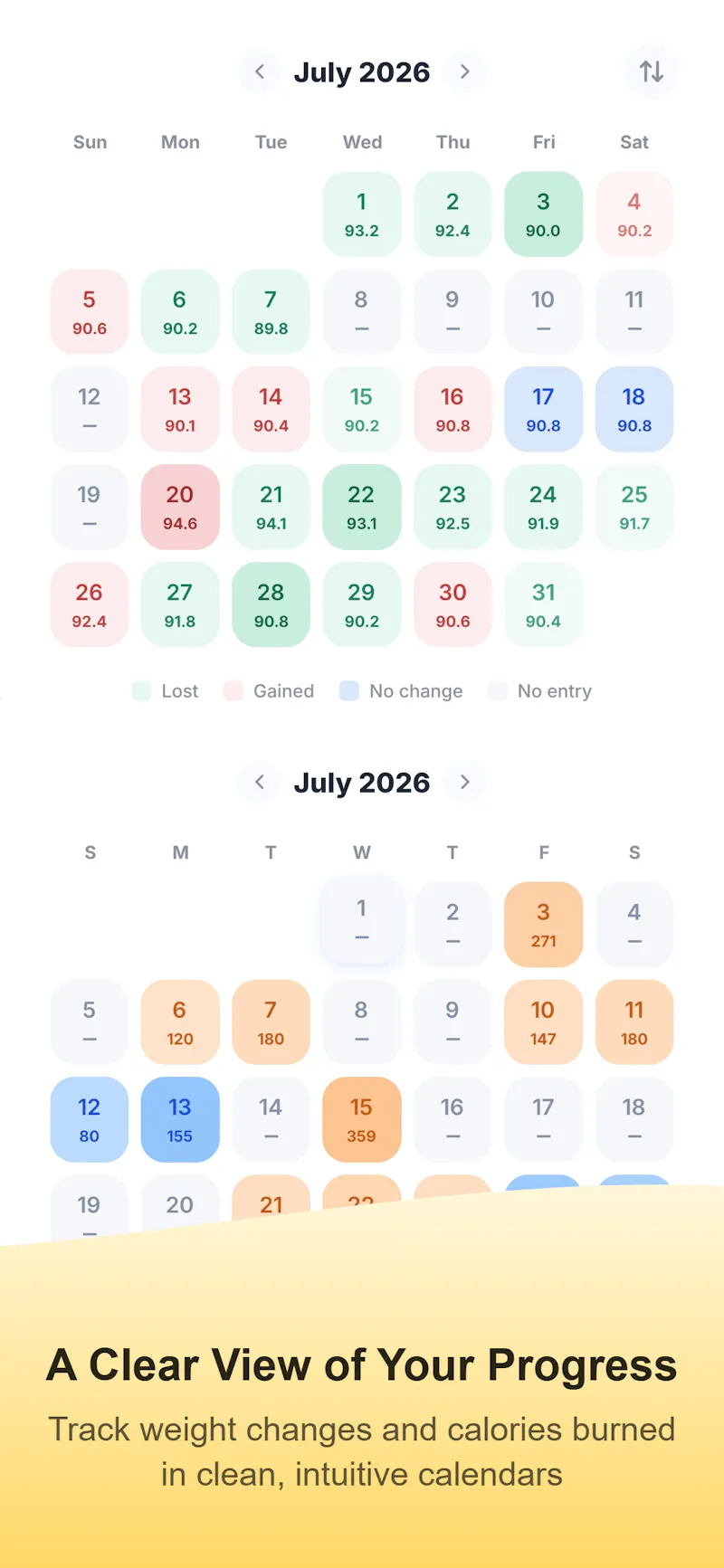 Metriva: Calorie & Weight Log screenshot 6