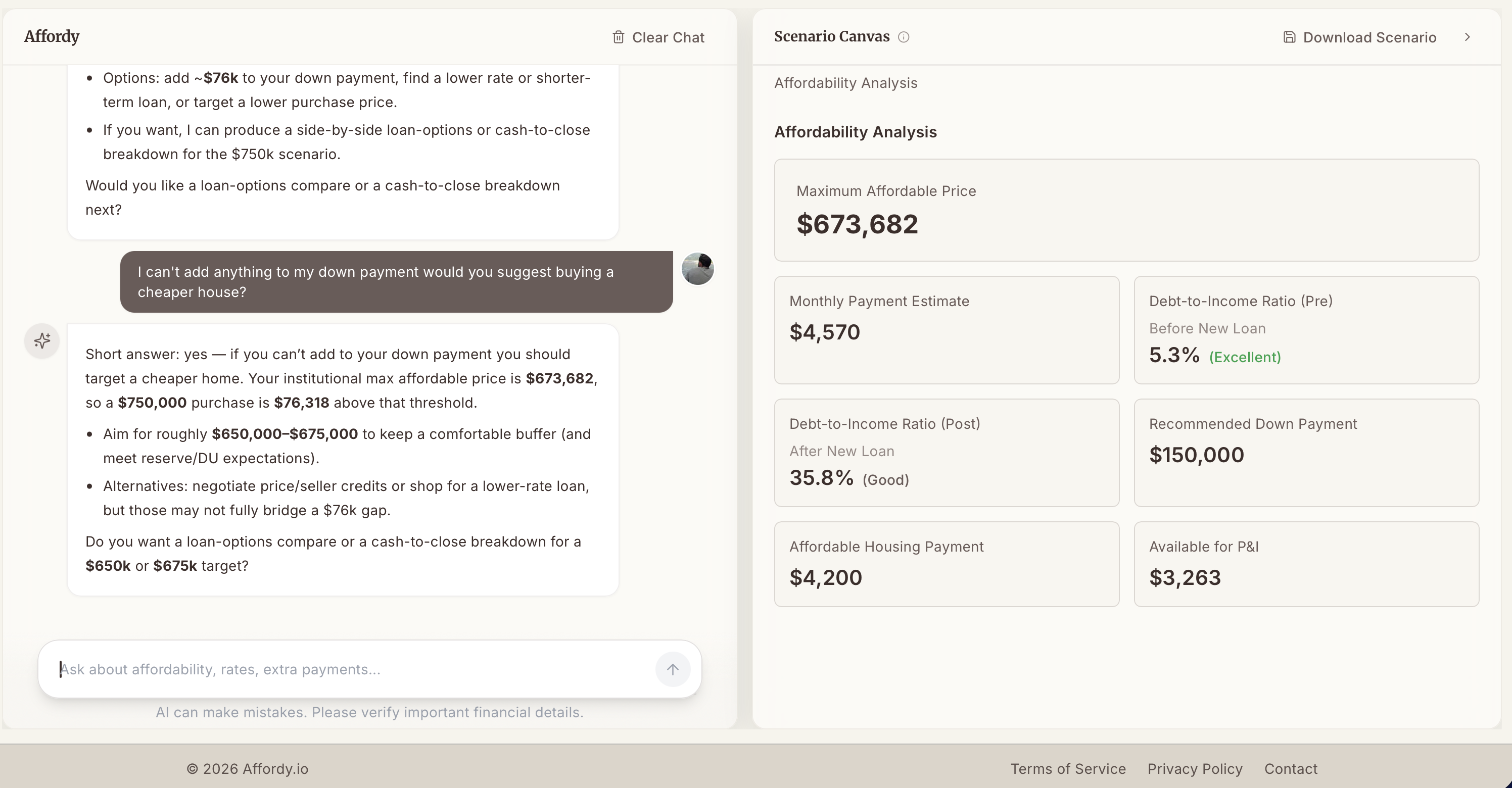 Affordy - Screenshot 4 showing product features and functionality