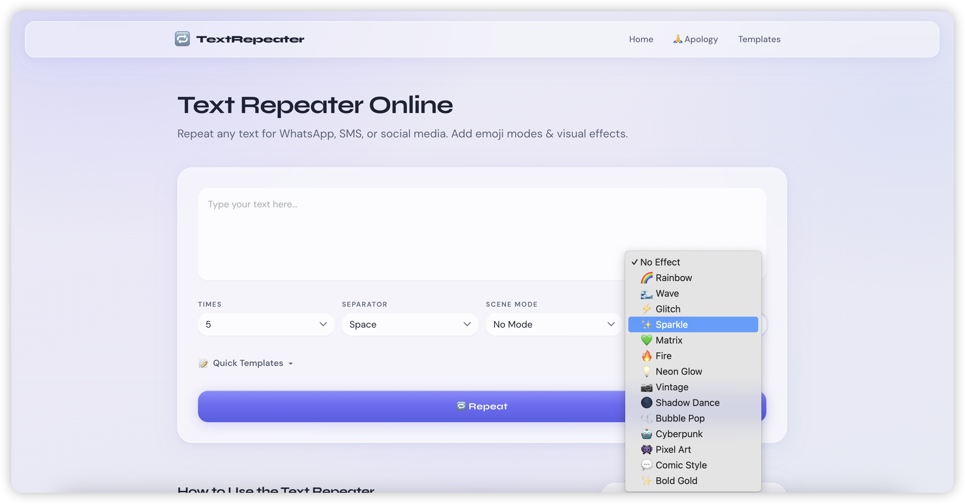 TextRepeater gallery image