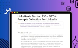 LinkeGenie GPT-4 Prompts for Linkedin media 2