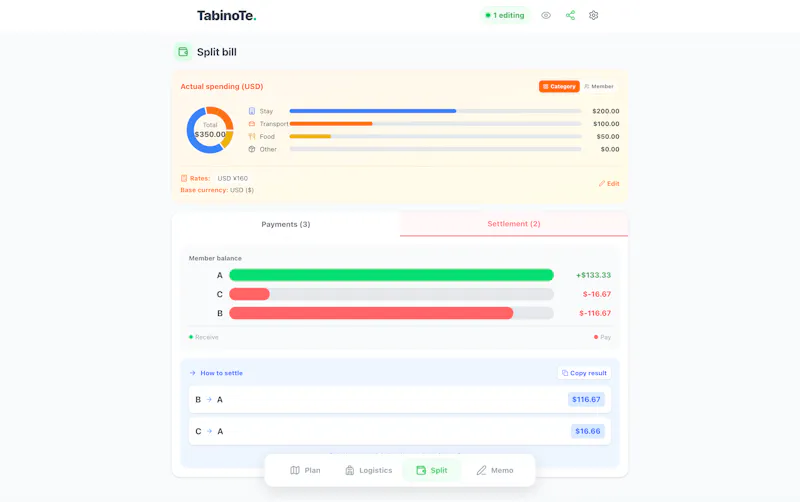 TabinoTe screenshot 4
