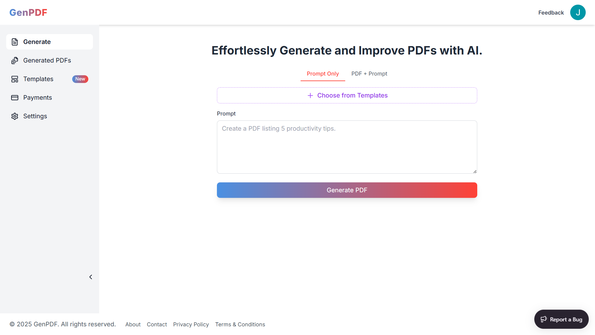 GenPDF - Screenshot 2 preview