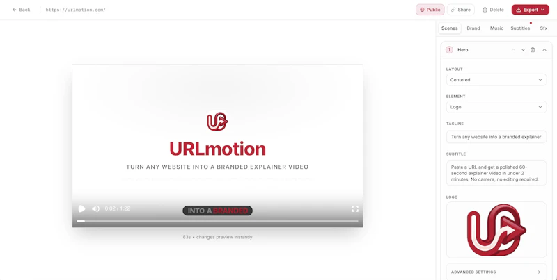 URLmotion screenshot 4