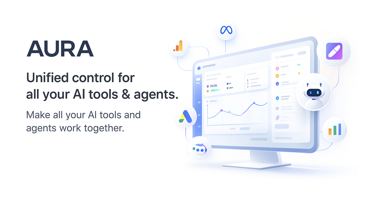 AURA - Main product screenshot demonstrating key features and user interface