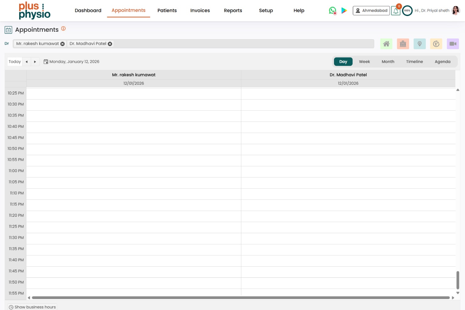 PlusPhysio - Physiotherapy Software - Screenshot 2 showing product features and functionality