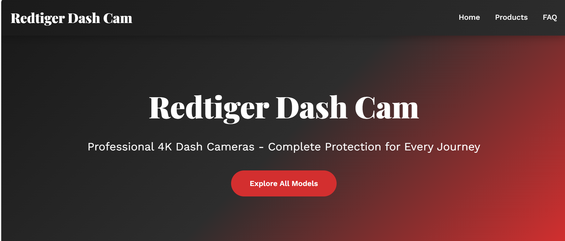 Redtiger Dash Cam - Product Hunt launch logo and brand identity