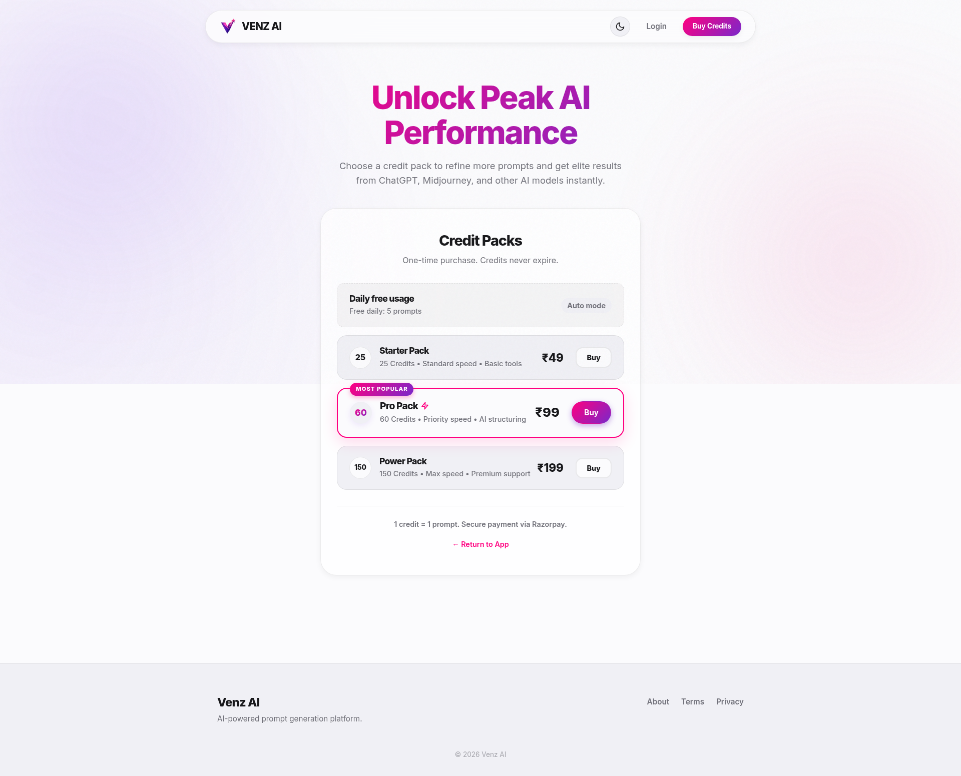 Venz AI gallery image