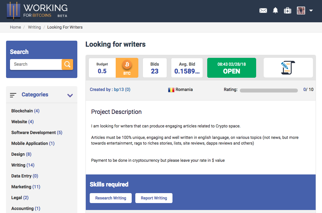 CoinTask / WorkingForBitcoins (Beta) gallery image