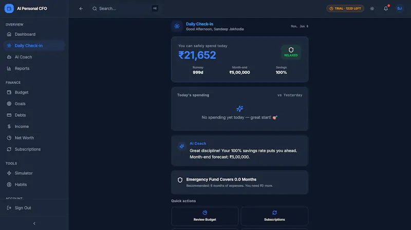 AI Personal CFO screenshot 3