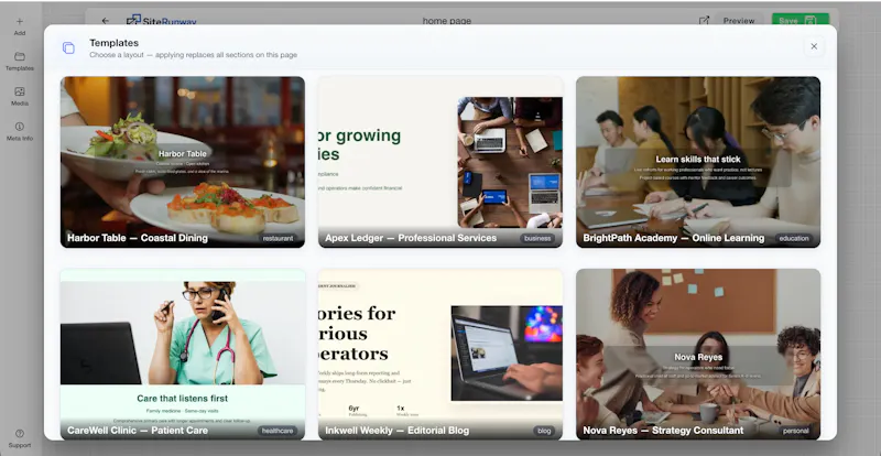 Siterunway screenshot 5