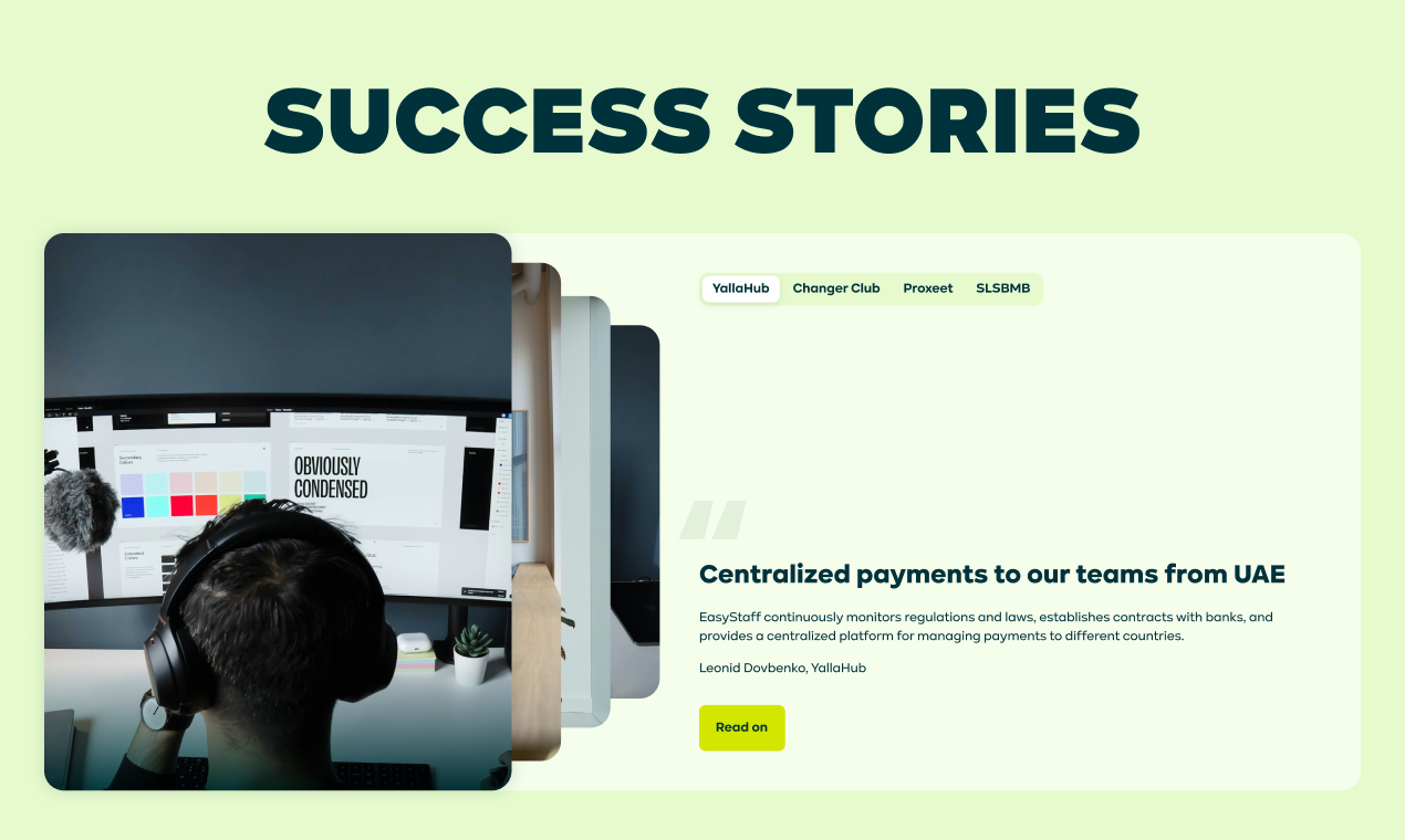 Media Easystaff Payroll - Bayar ke luar negara untuk pasukan & freelancer dengan pematuhan 360 ° 5
