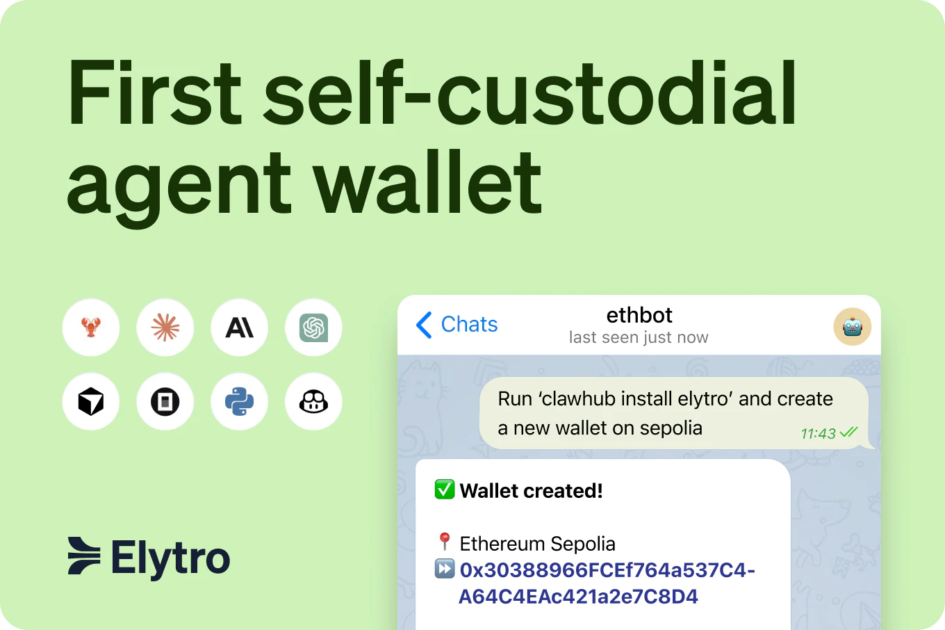 Elytro Agent Wallet screenshot 1