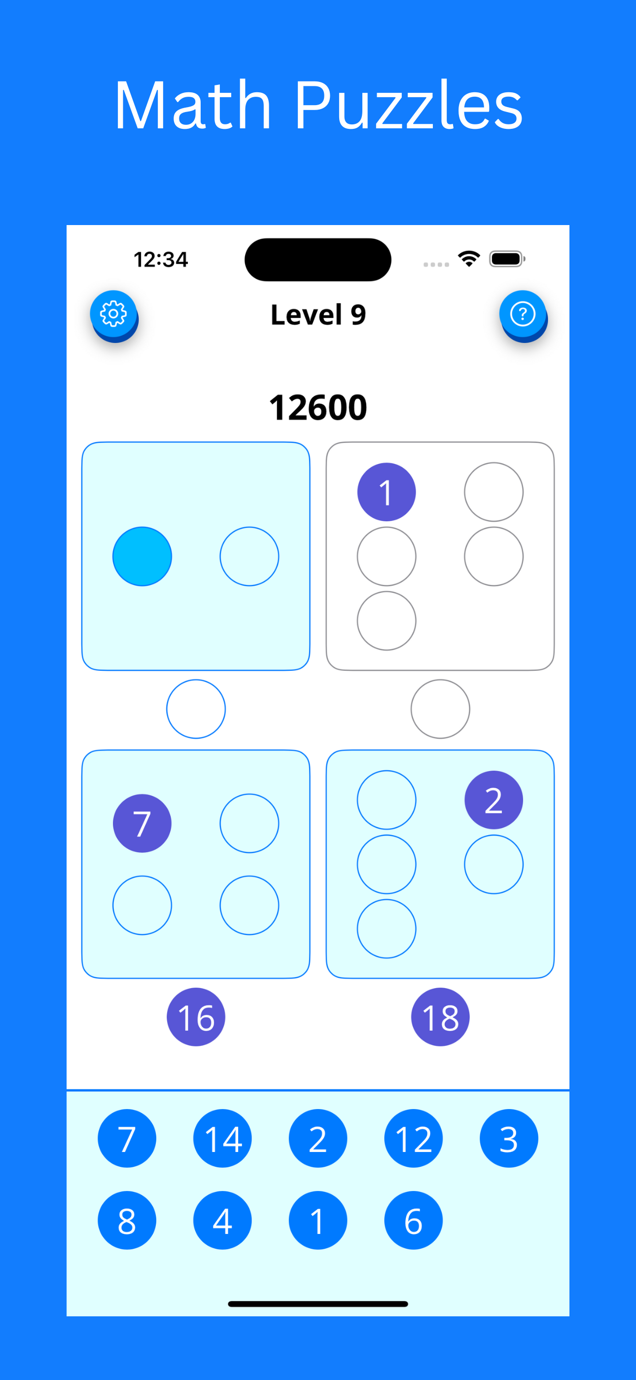 Número Quads - Juegos de rompecabezas de matemáticas media 2