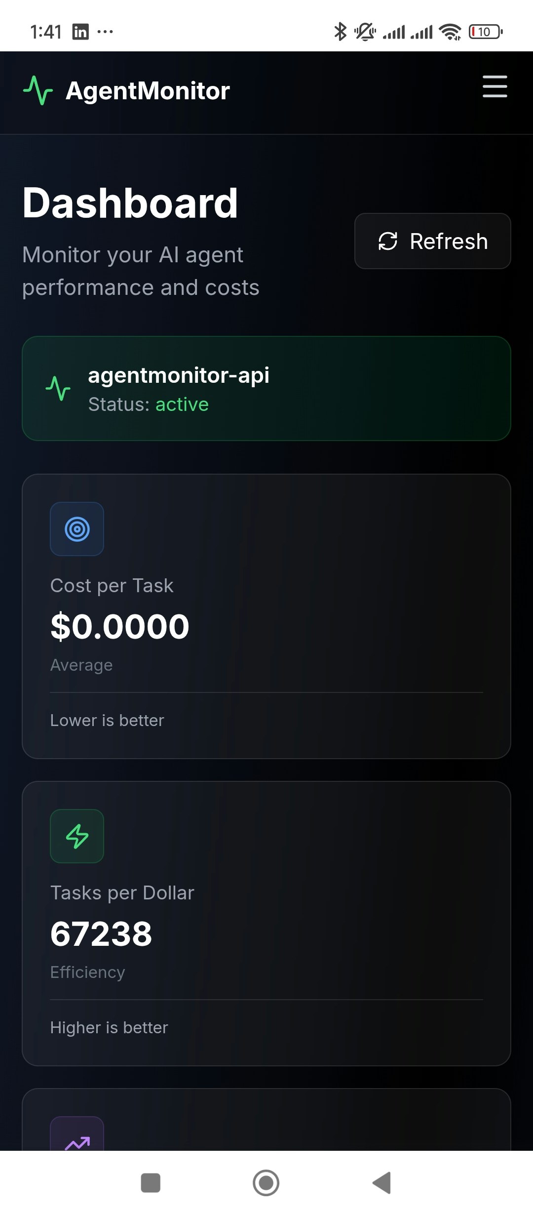 AgentMonitor - Screenshot 2 showing product features and functionality