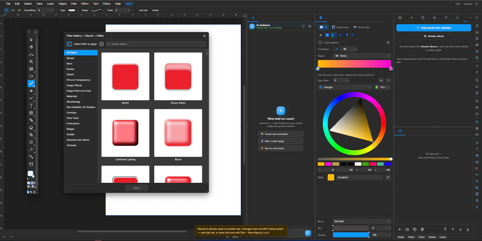 Rayzia AI Agent Vector Editor screenshot 17