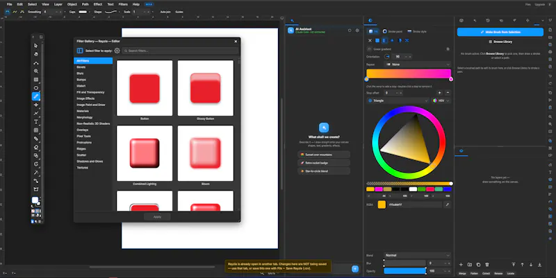 Rayzia AI Agent Vector Editor screenshot 17