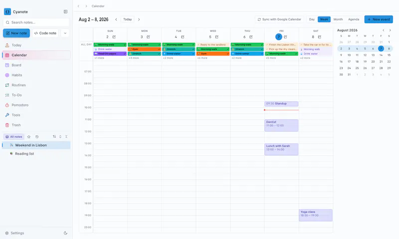 Cyanote screenshot 6