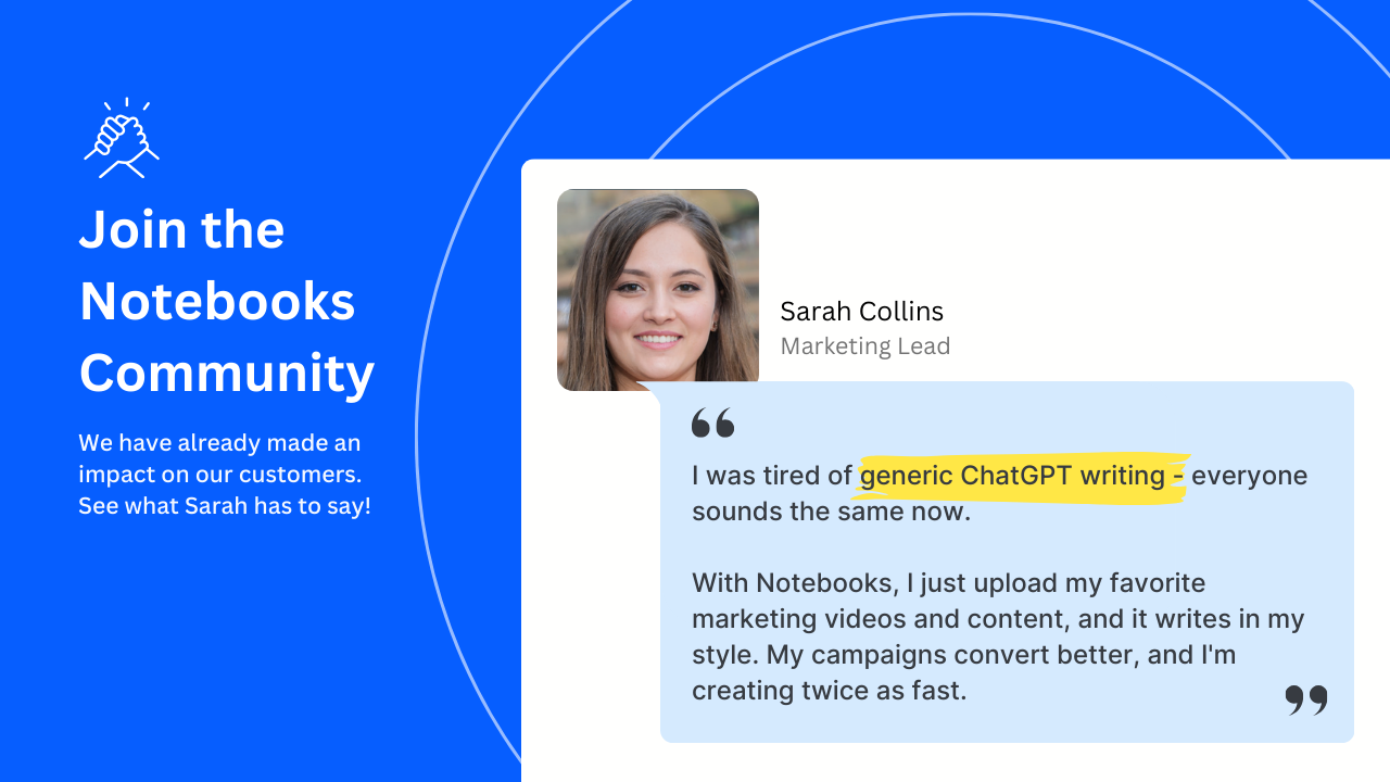 Notebooks - La tua lavagna AI - Trasforma video, documenti e siti Web di YouTube in contenuti che vincono media 5