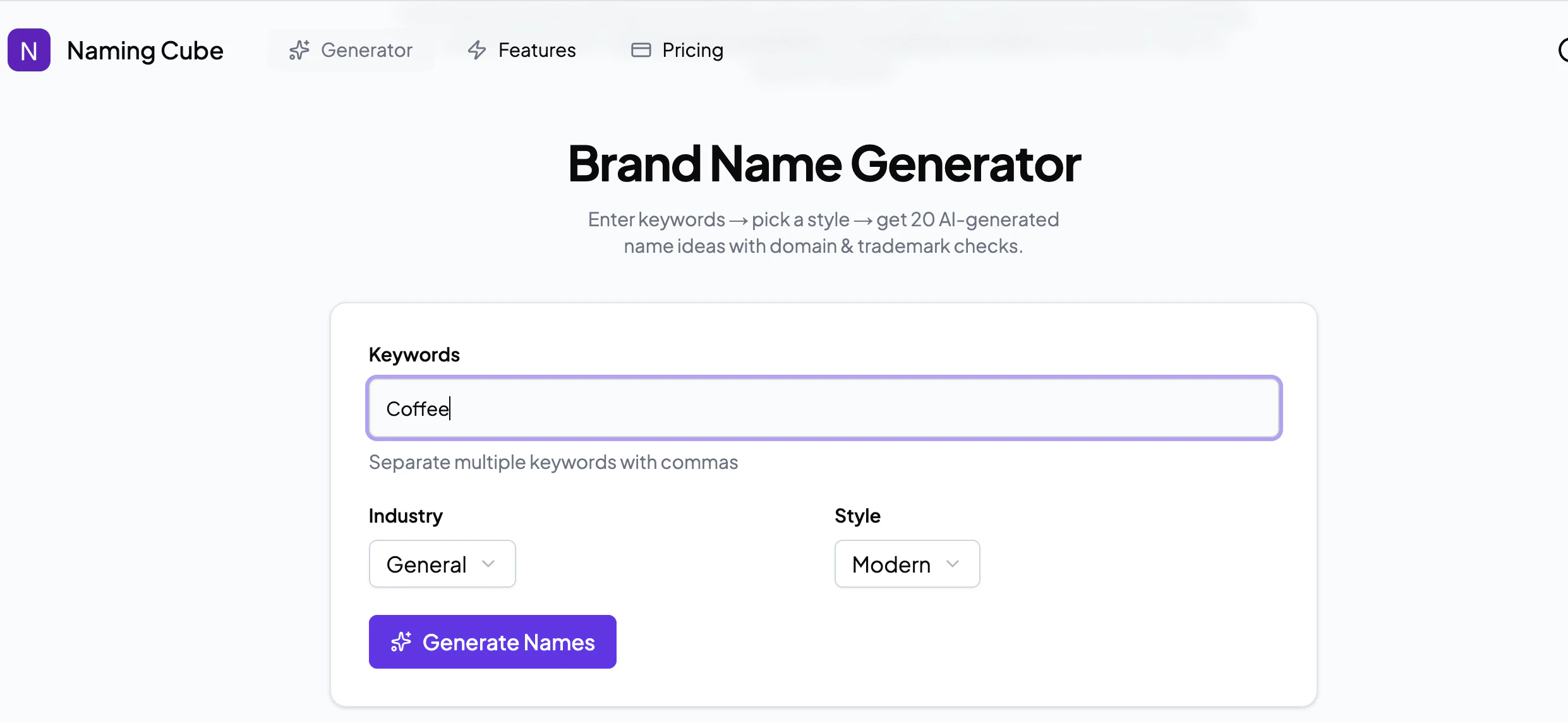 NamingCube screenshot 1